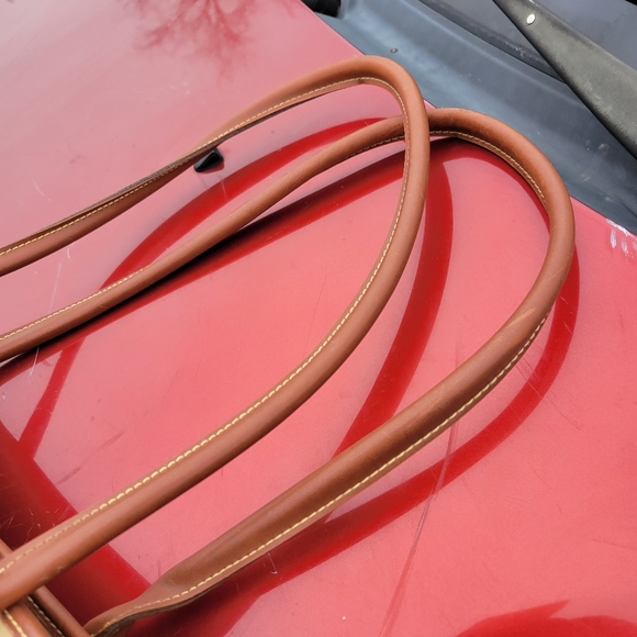 Vintage esprit leather satchel bag purse - Picture 7 of 12